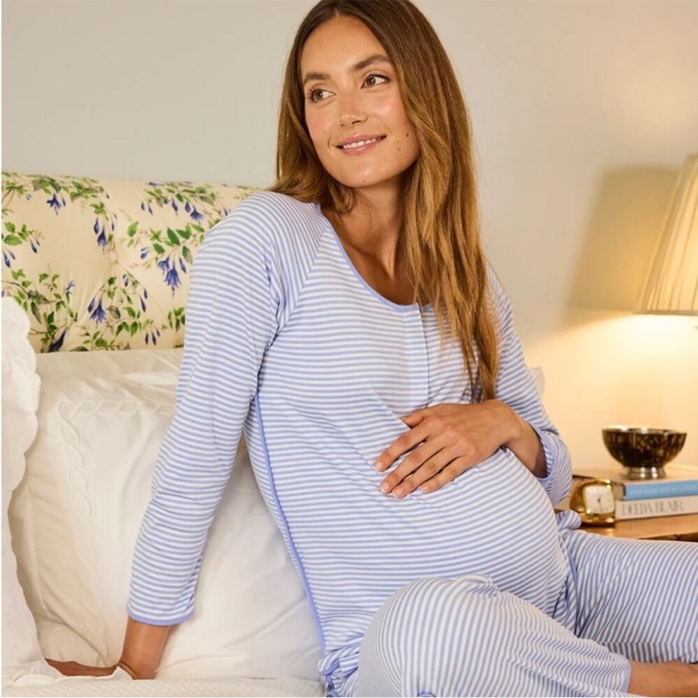 Lake Pima Maternity Long-Long Set in Hydrangea Medium